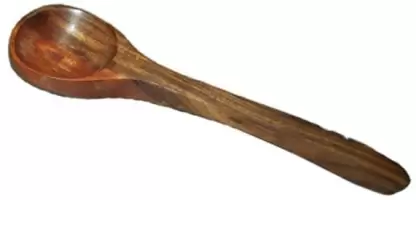 DECORASIA Handmade Wooden Serving & Cooking Spoon Kitchen Tools utensil Pack of 2 Wooden Serving Spoon 