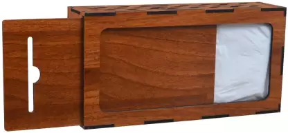 Wooden Tissue Stand  (Wooden)