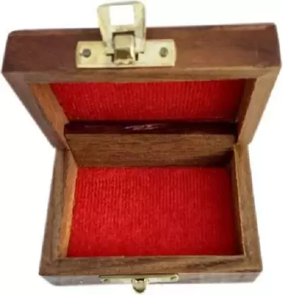 Jewellery Vanity Box with Carving Jewellery Vanity Box  (Brown)