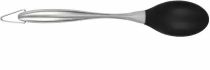 Soft Edge STEEL SPOON BLACK Non-Stick Spatula  (Pack of 1)