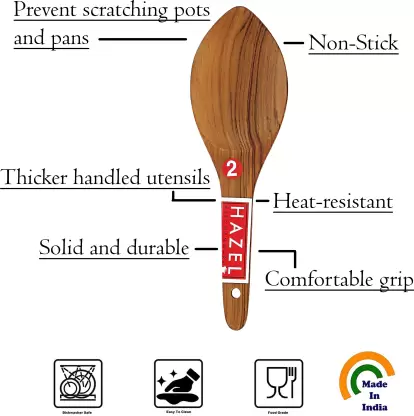 Wooden Spatula  (Pack of 1)